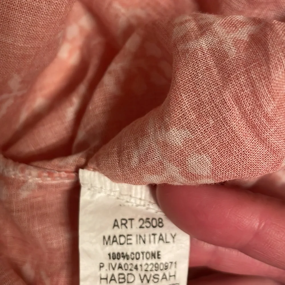 Women's Coral Button Down Shirt - Picture 10 of 11